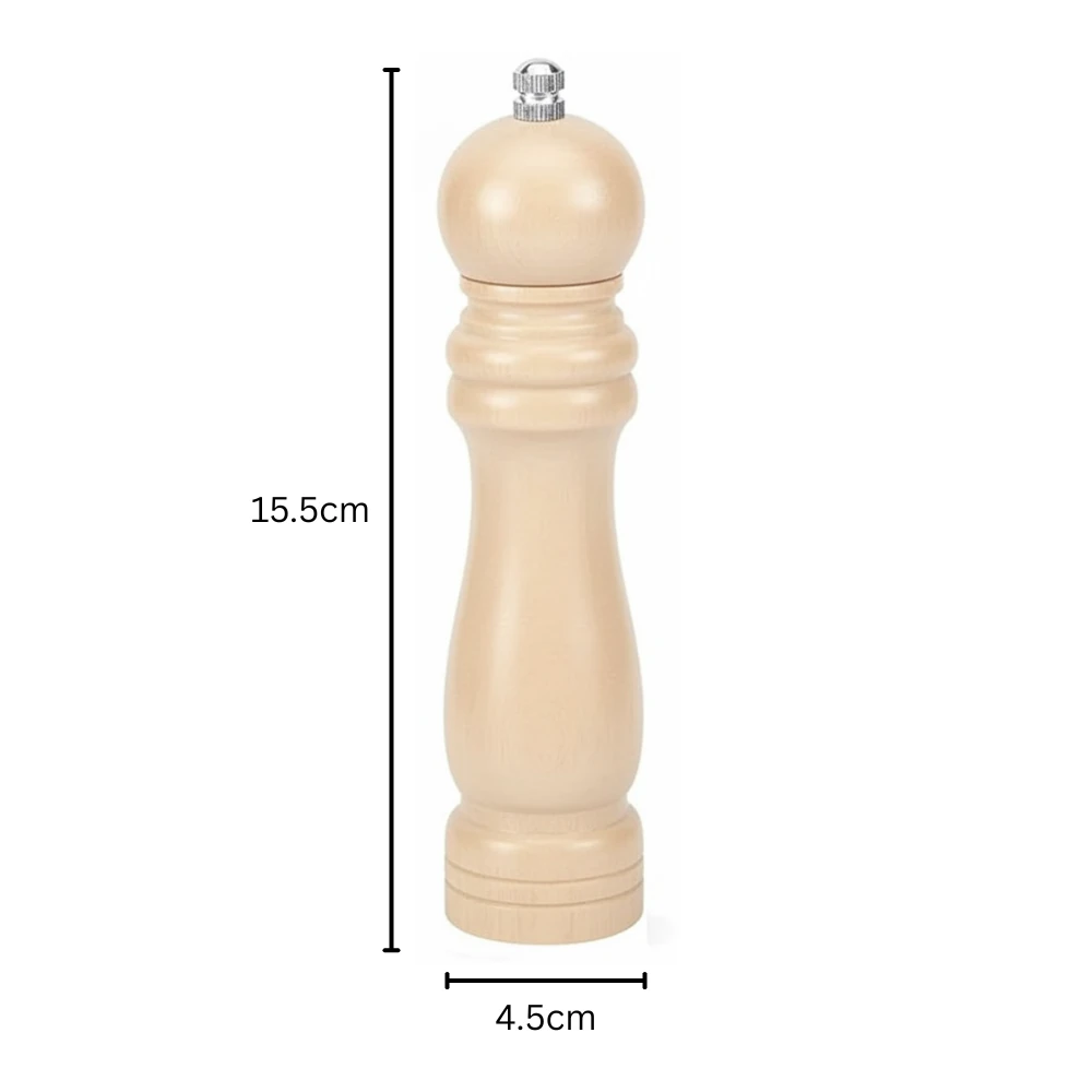 Wooden Pepper Mill - Cream — view 2
