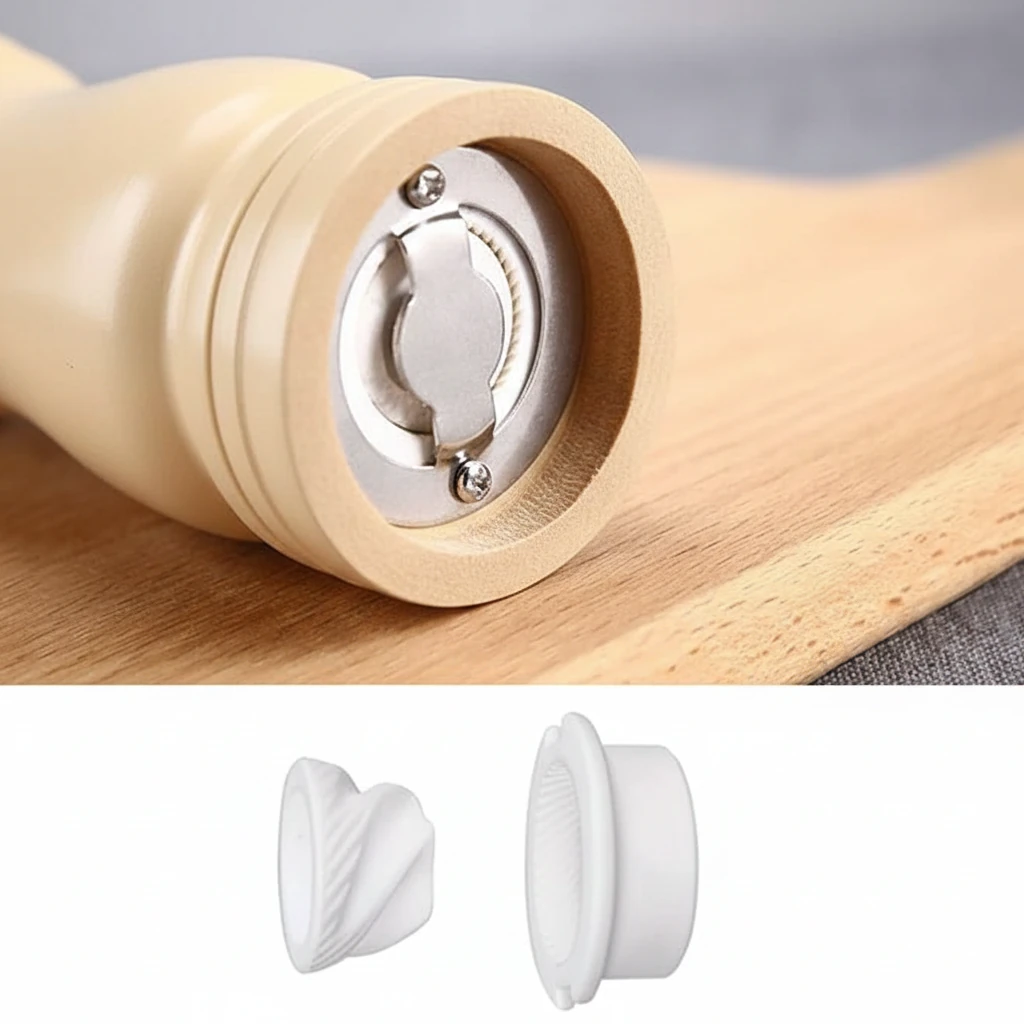 Wooden Pepper Mill - Cream — view 7