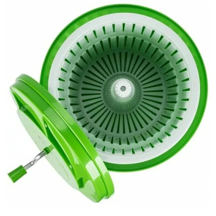 Plastic Salad Spinner - Green — view 8