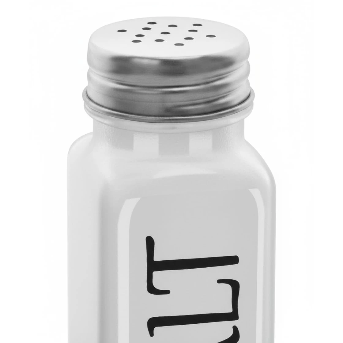 VAMA 2 in 1 Glass Salt & Pepper Set without Stand - White — view 6
