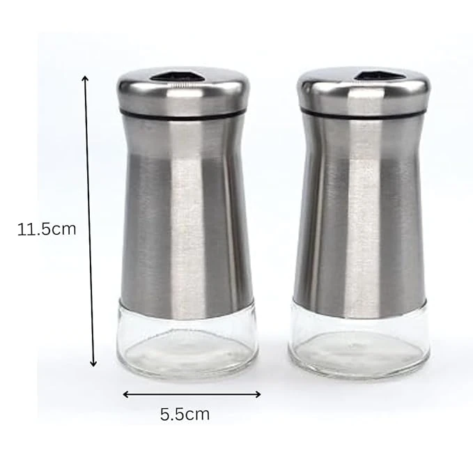 VAMA SS + Glass Salt & Pepper Set — view 2