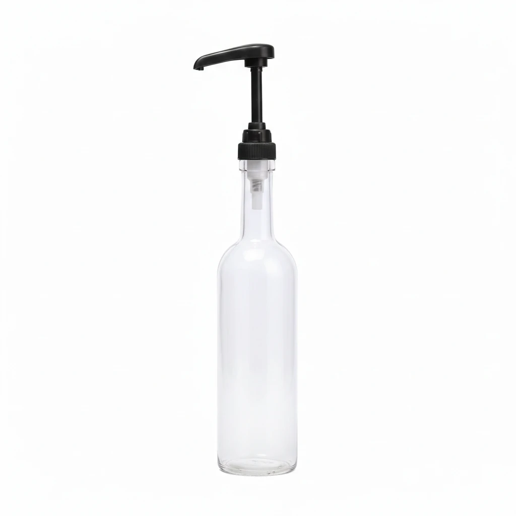 Glass Syrup/Sauce/Liquid Dispenser