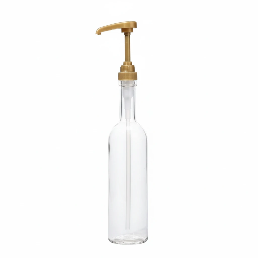 Glass Syrup/Sauce/Liquid Dispenser