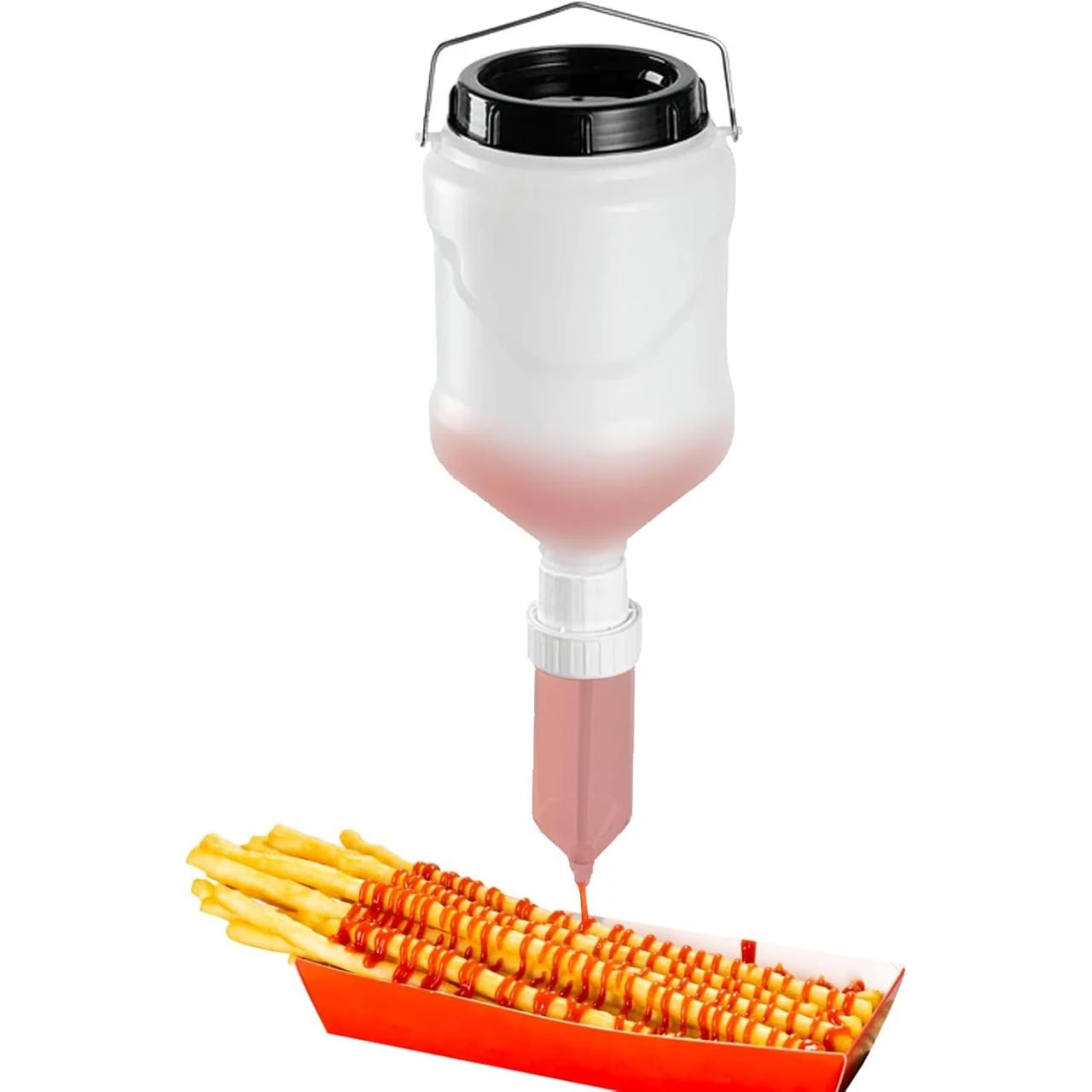 Plastic Hanging Sauce/Mayo/Liquid Pump Dispenser — 3.5L