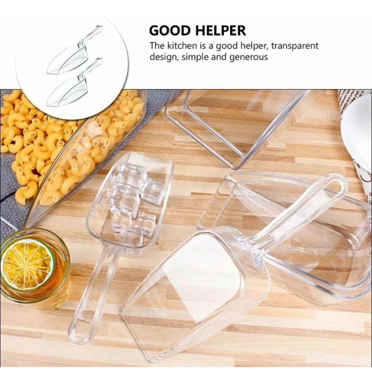 PC Grain/Ice Scoop with Flat Bottom — view 7