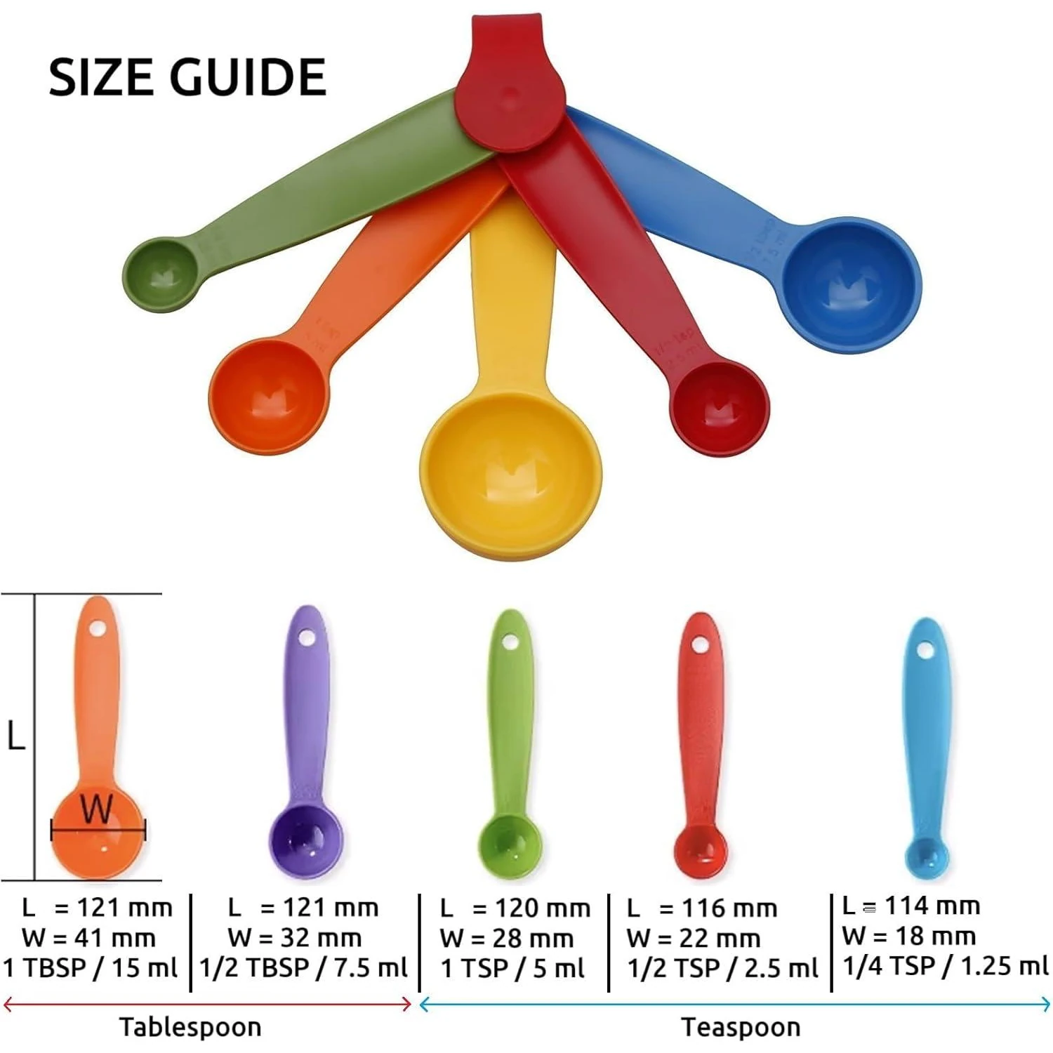 Plastic Heavy Measuring Spoon — view 4