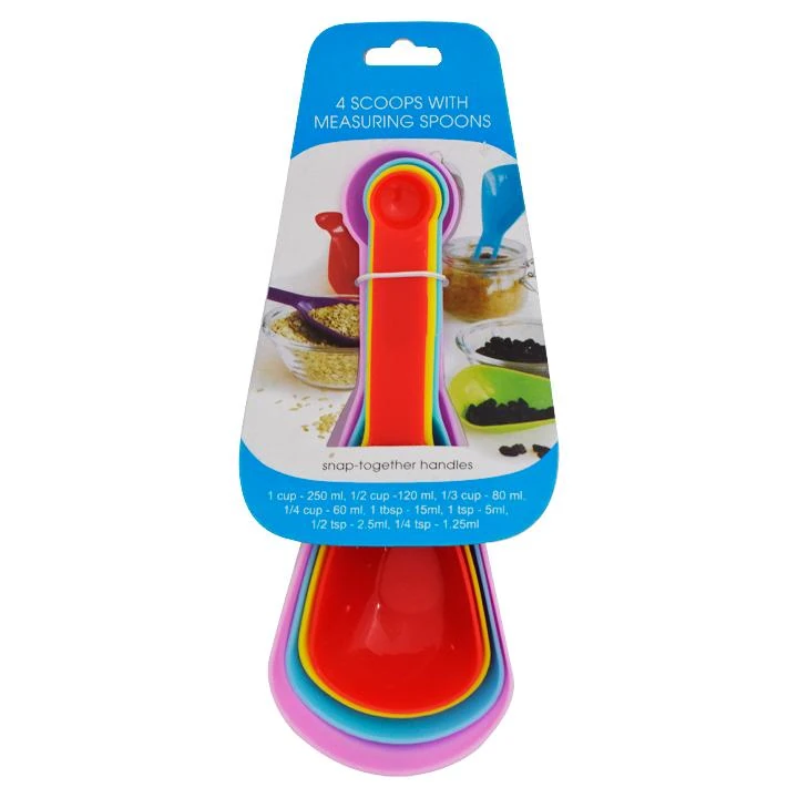 Plastic Measuring Scoop with Spoon