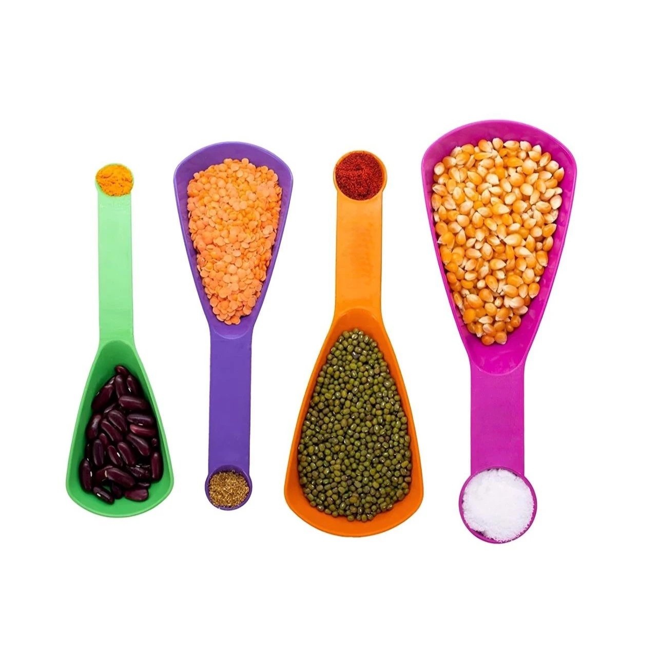 Plastic Measuring Scoop with Spoon — view 3