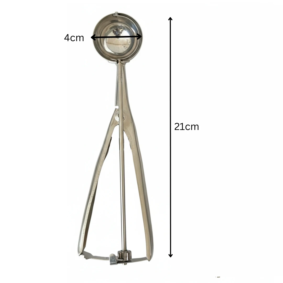 SS Ice Cream Scoop with Gear + Spring — view 2