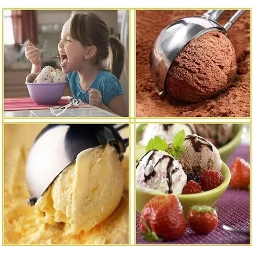 SS Ice Cream Scoop with Gear + Spring — view 3