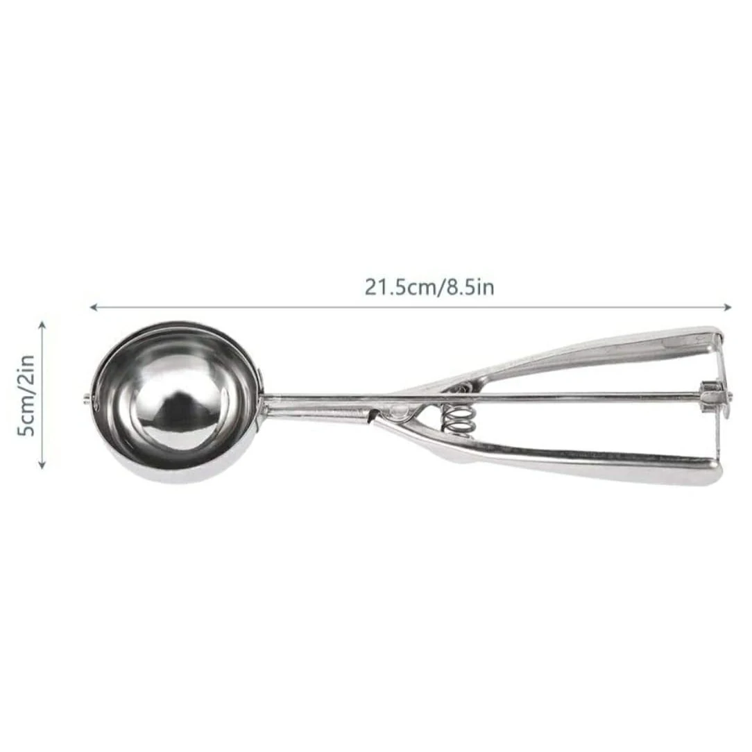 SS Ice Cream Scoop with Spring — view 2