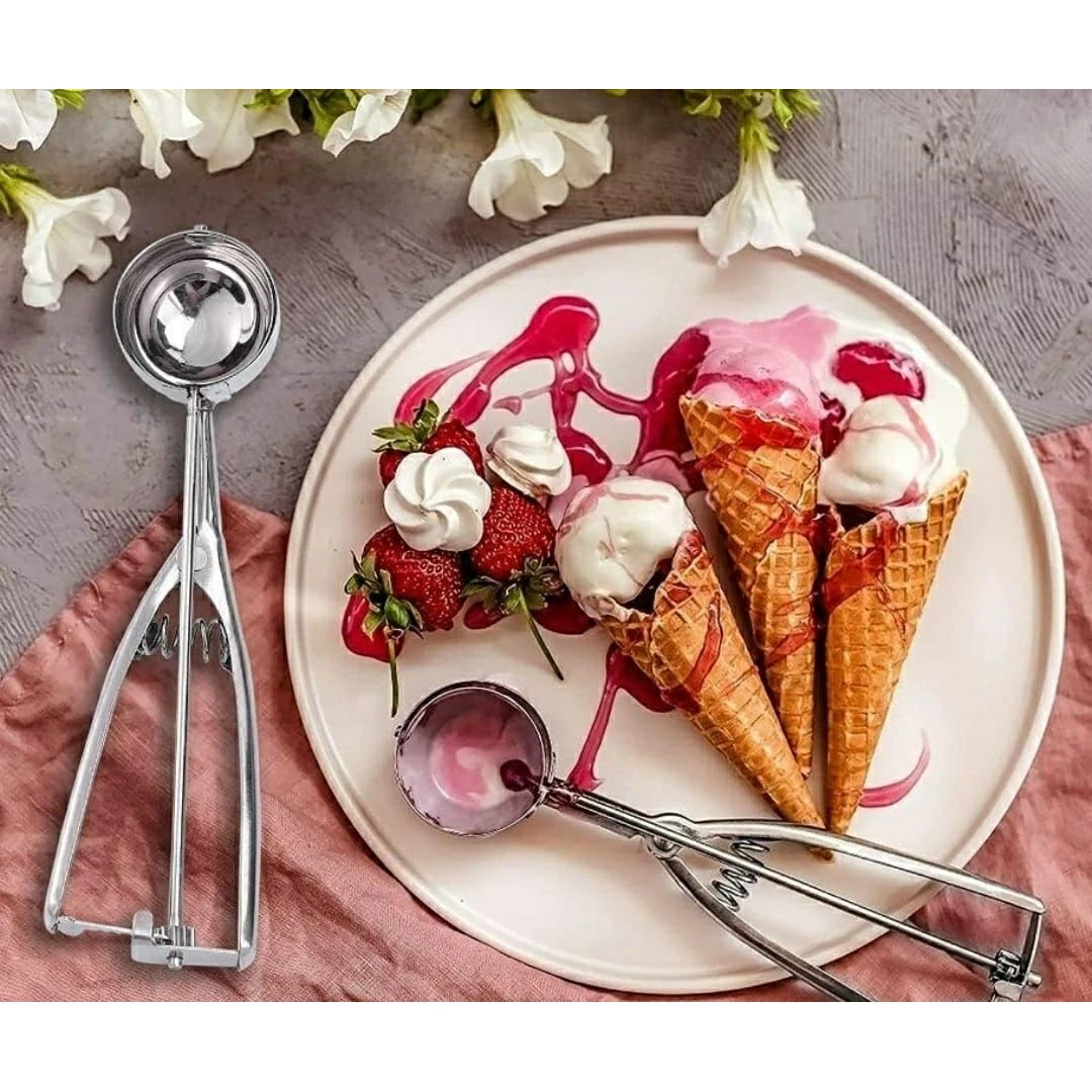 SS Ice Cream Scoop with Spring — view 9