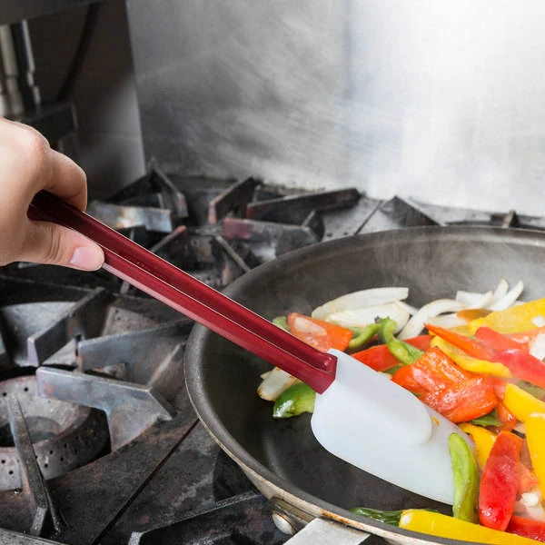 Plastic Red Handle Silicon Spatula — view 9
