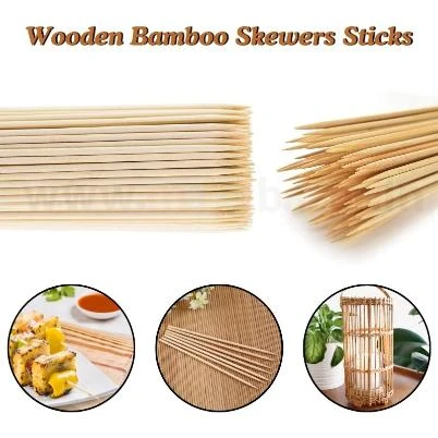 Wooden Bamboo Sticks | Thickness: 0.2cm | Quantity ~ 90pp — view 5