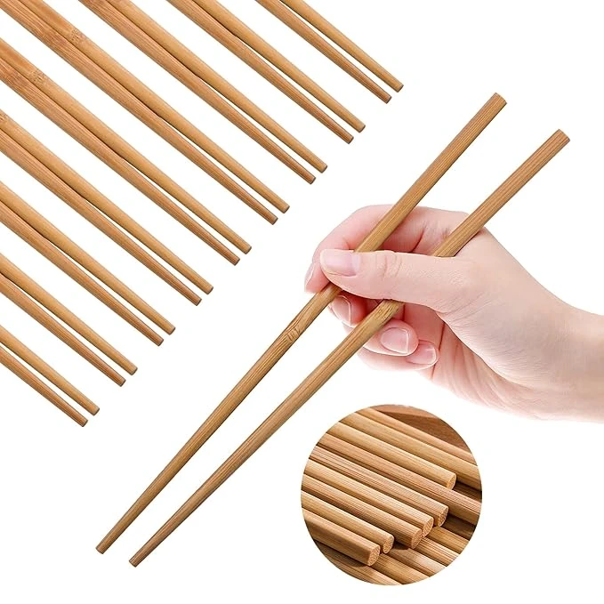 Wooden Chopsticks - Pack of 10 Sets in Card + Cover Packing — view 8
