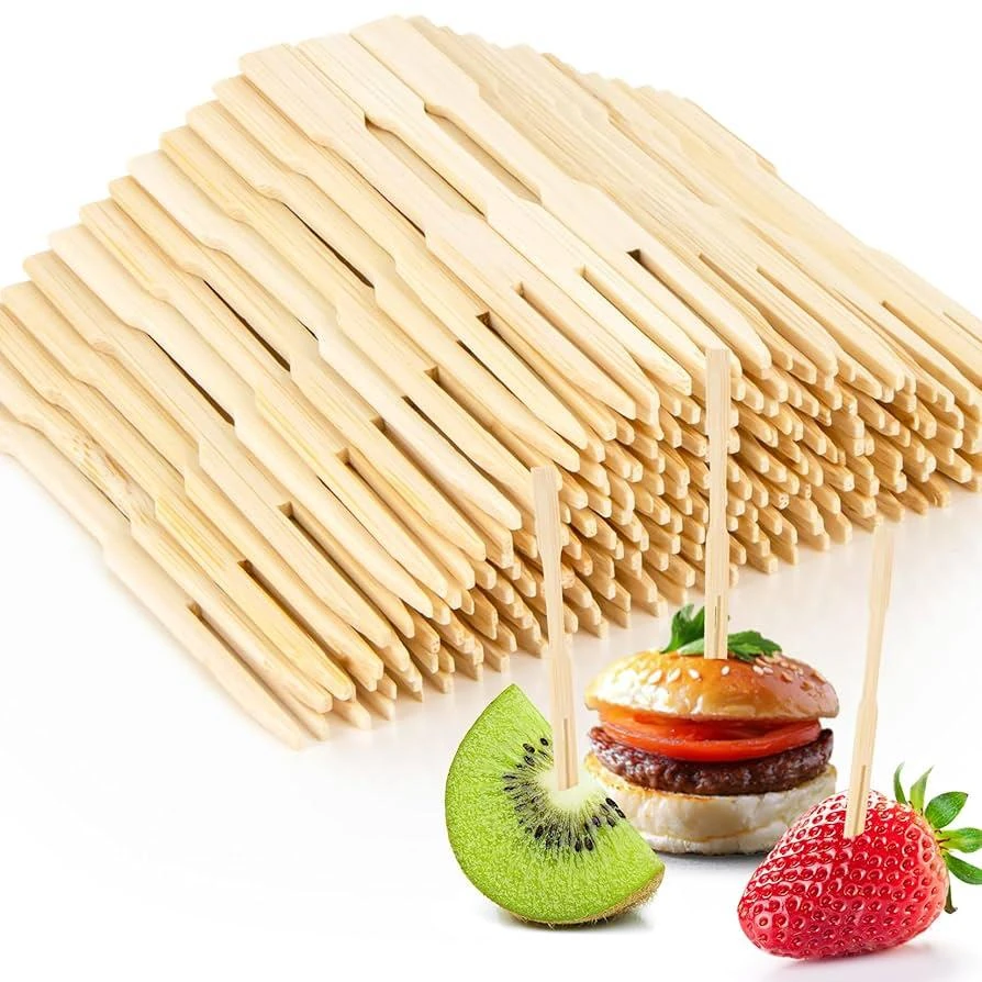 Wooden Fruit Fork - Length: 4" | Quantity ~ 50pp