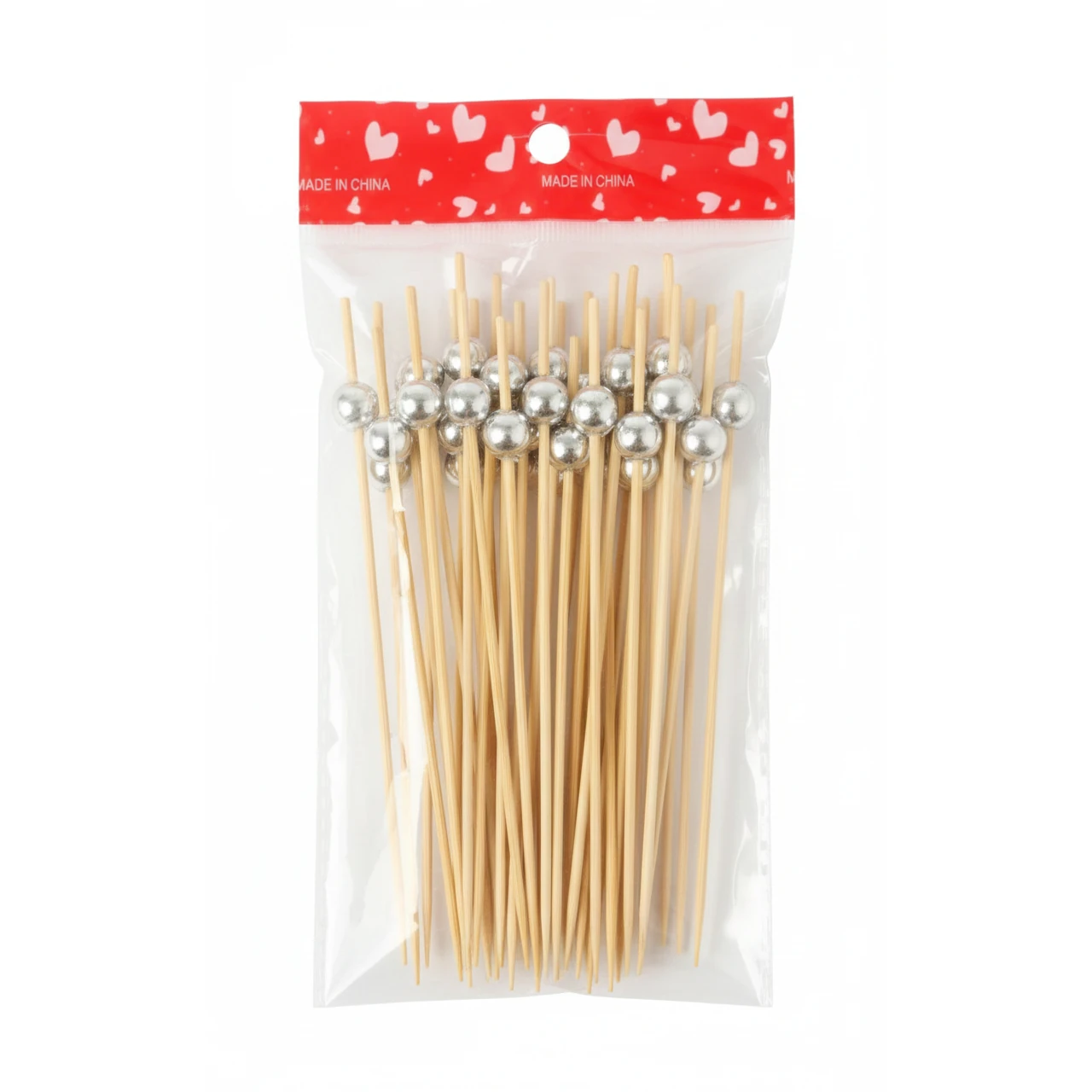 Wooden Stirrer Sticks with Pearl - Length: 5" | Quantity ~ 50pp — view 10
