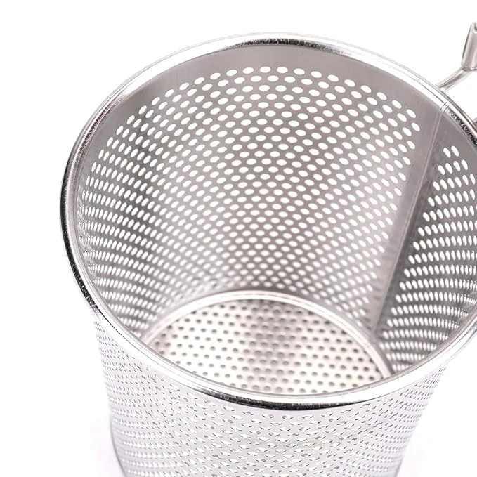Wooden Handle SS Cylindrical Pasta Boiler/Strainer - 20cm — view 6