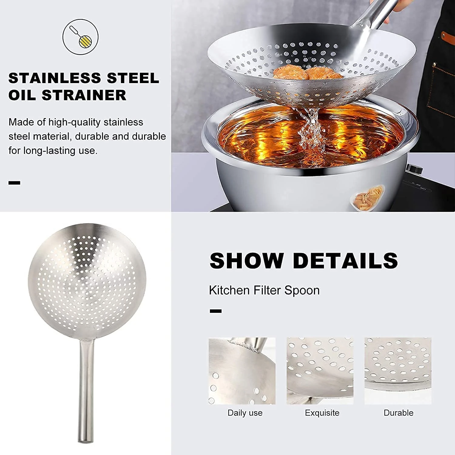 Full SS Rice Strainer — view 6