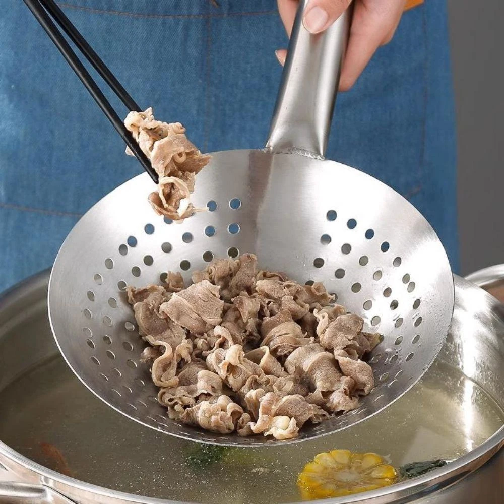 Wooden Handle SS Rice Strainer — view 3