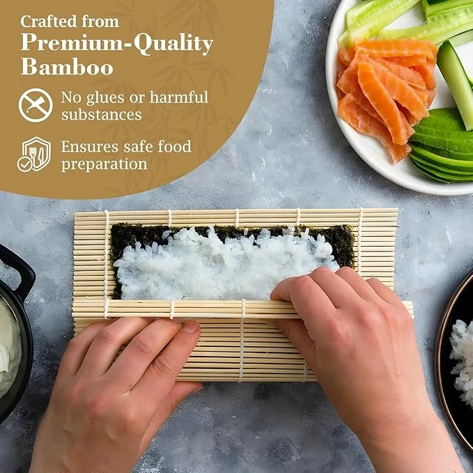Wooden Sushi Mat — view 4