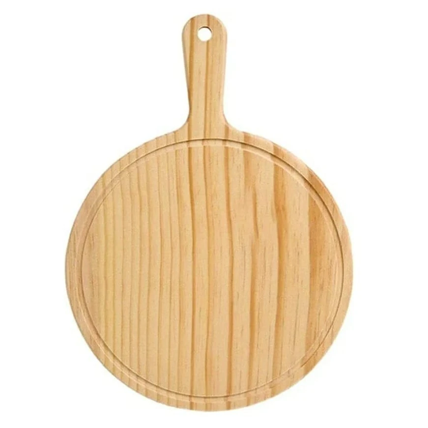 Wooden Round Pizza Bat