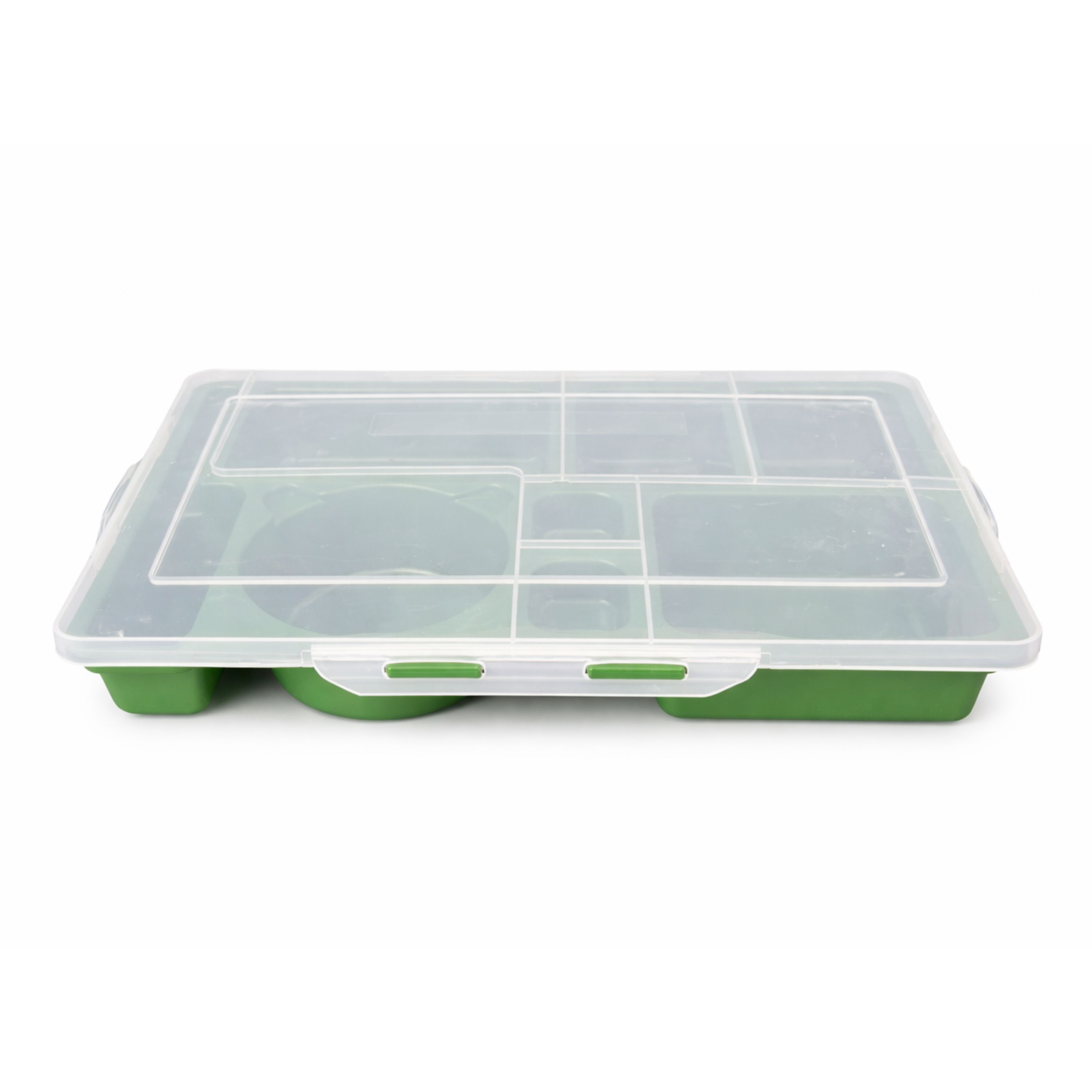 Green Bento Box with Transparent Lid — view 2