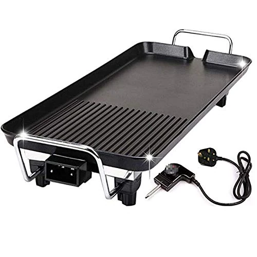Electric Rectangle Barbeque Grill Tawa Plate — view 10