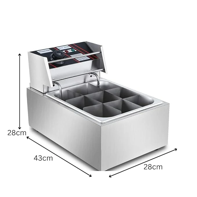 Electric Deep Fryer 8L Single Head – 9 Inner Compartments — view 2