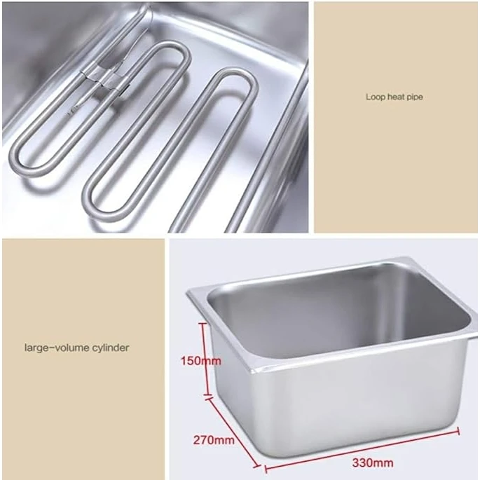 Electric Deep Fryer 8L Single Head – 9 Inner Compartments — view 6