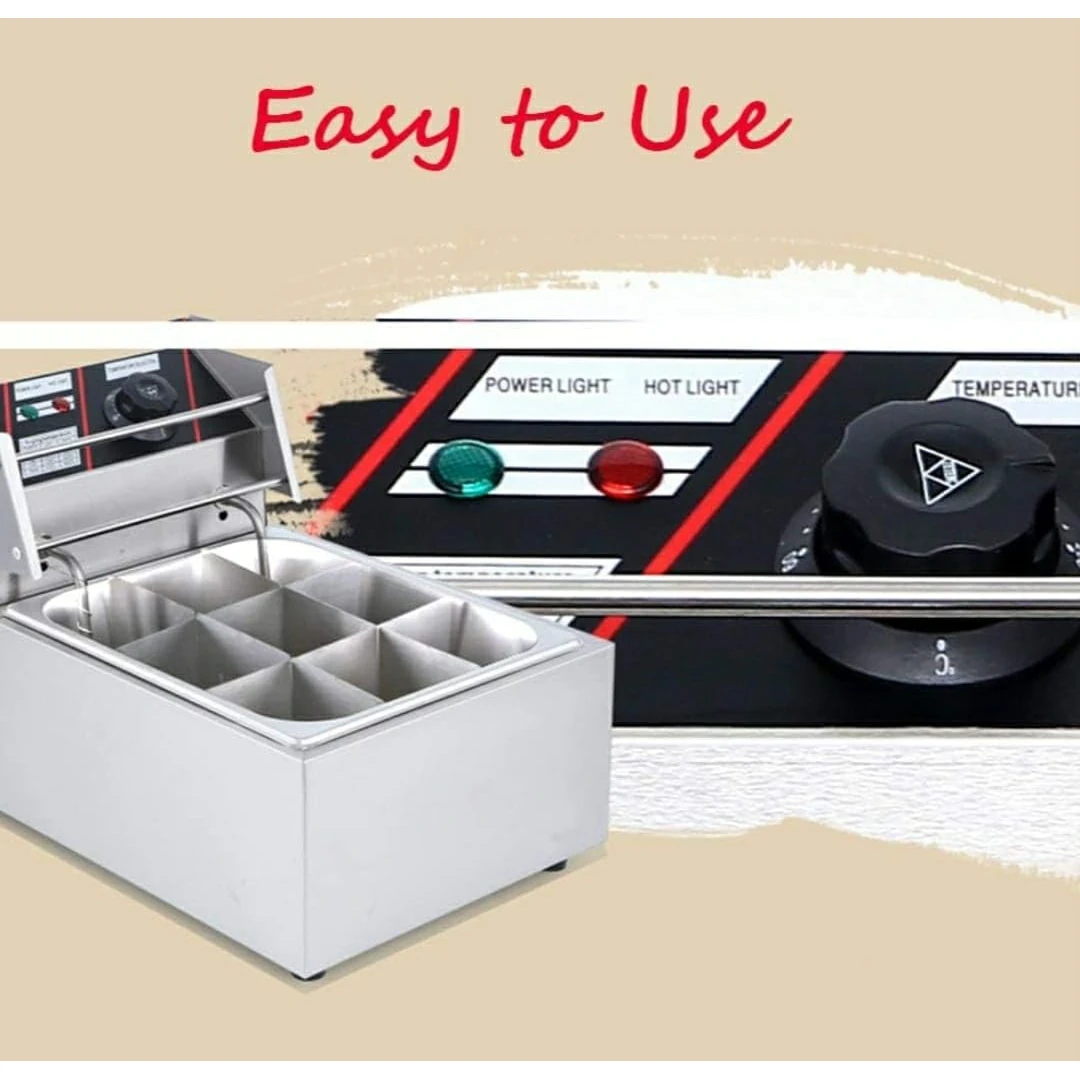 Electric Deep Fryer 8L Single Head – 9 Inner Compartments — view 7