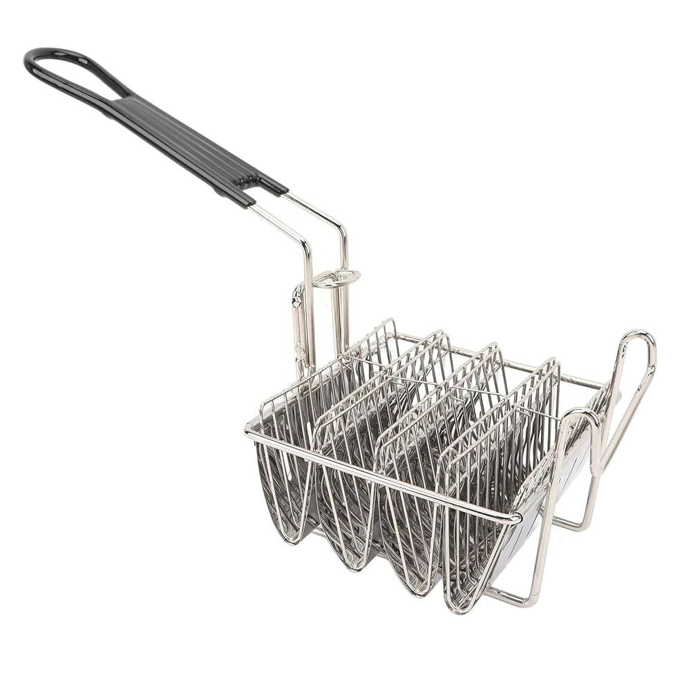 SS V Shaped Taco Fry Basket