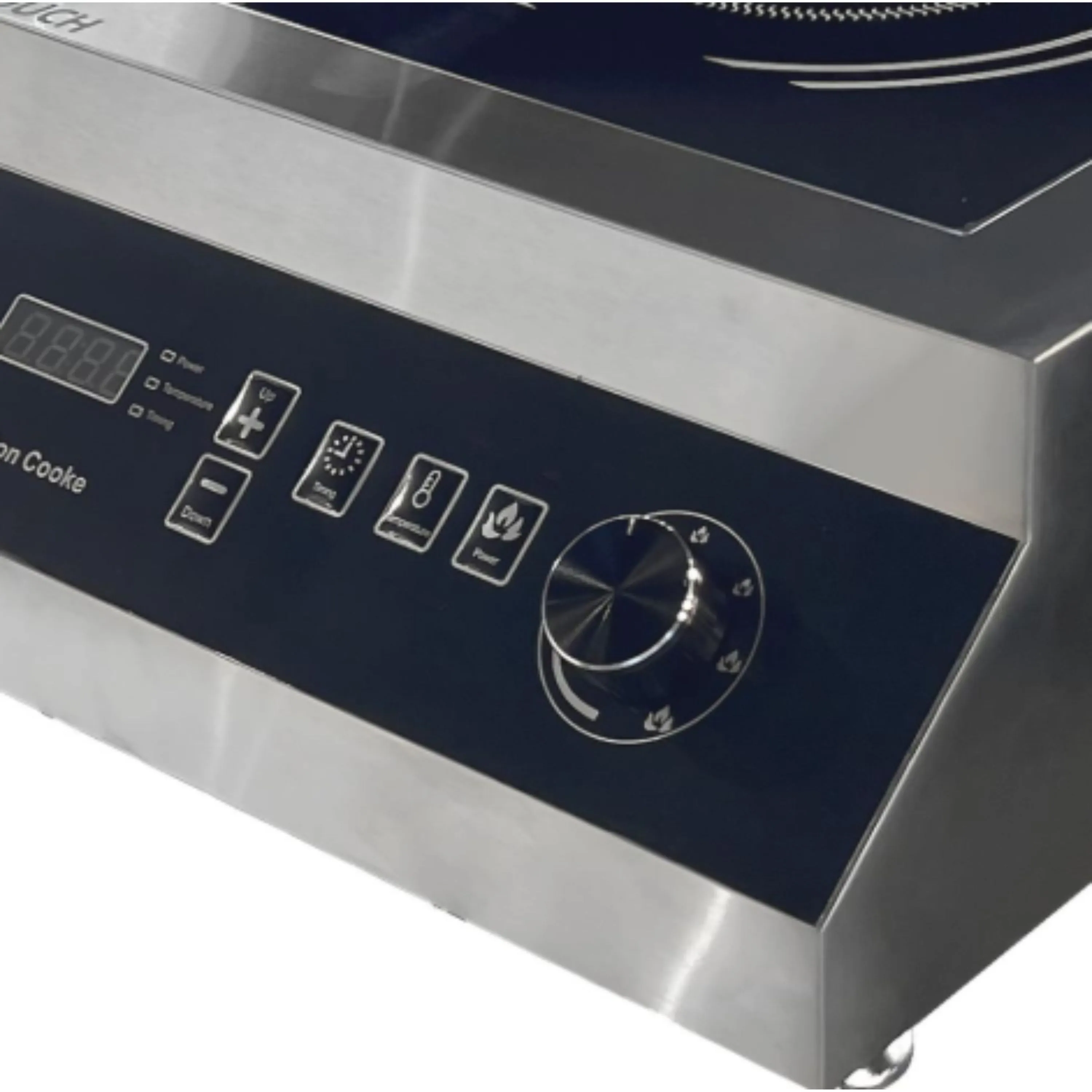 Full SS Commercial Induction - WLX1A | 3500W | Square | Flat Base | Switch + Knob Model — view 5