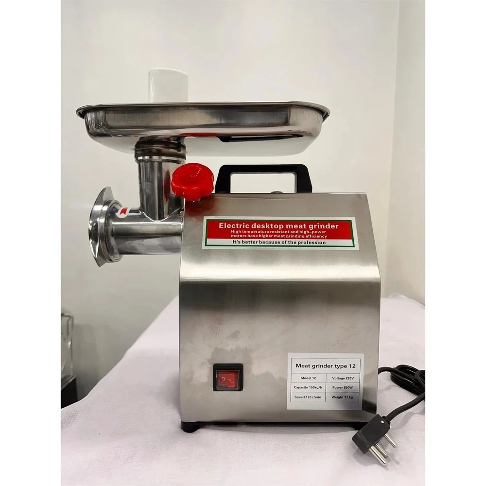 Electric Full SS Meat Mincer with Aluminium Motor No.12 (Capacity: 150kg/hr | Rpm: 170) — view 6