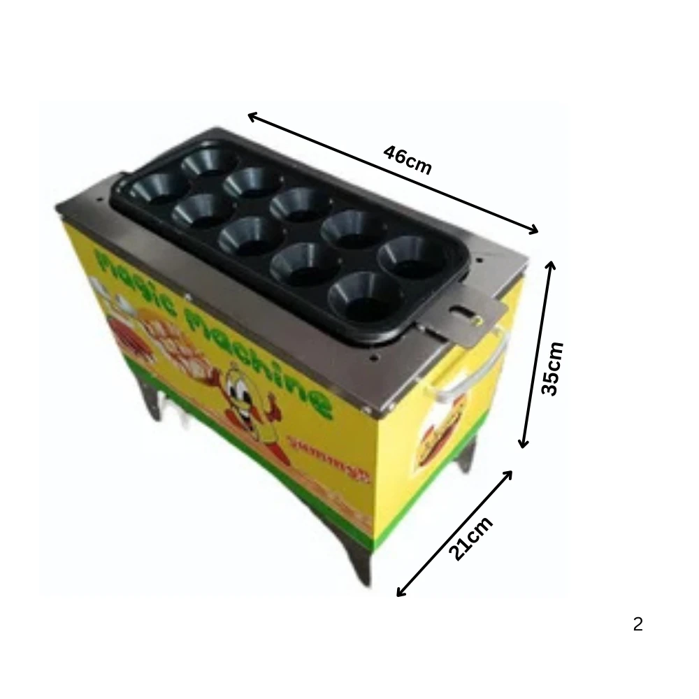 Gas 10 Slot Egg Roller/Sausage Machine — view 2