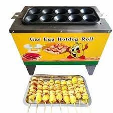 Gas 10 Slot Egg Roller/Sausage Machine — view 3