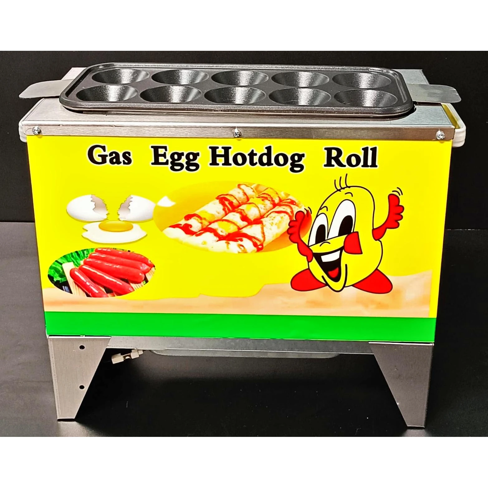 Gas 10 Slot Egg Roller/Sausage Machine — view 6