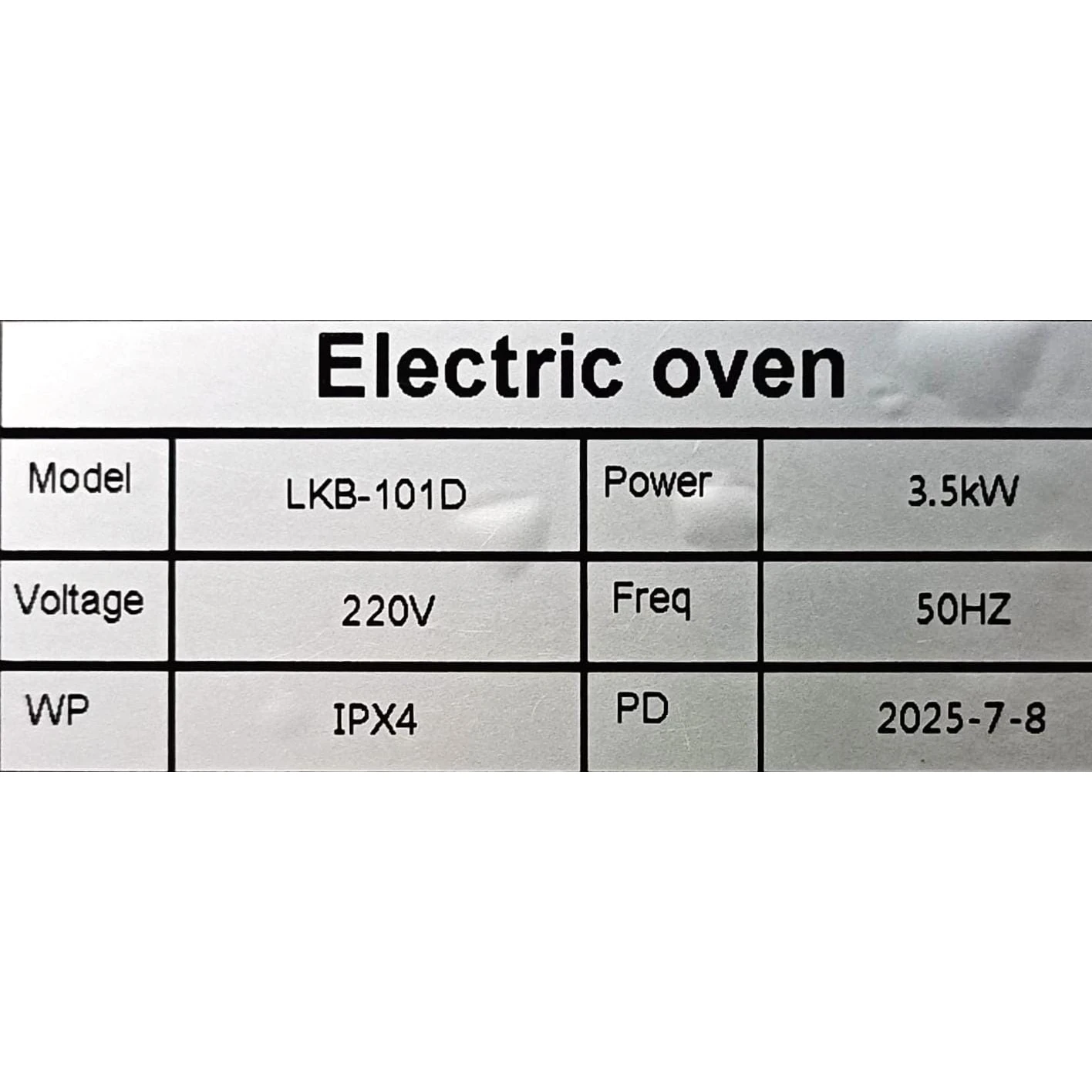 Electric Pizza Oven 1 Deck 1 Tray with Stone - Digital 1D1T (Stone Size: 16x24 inch.) — view 8