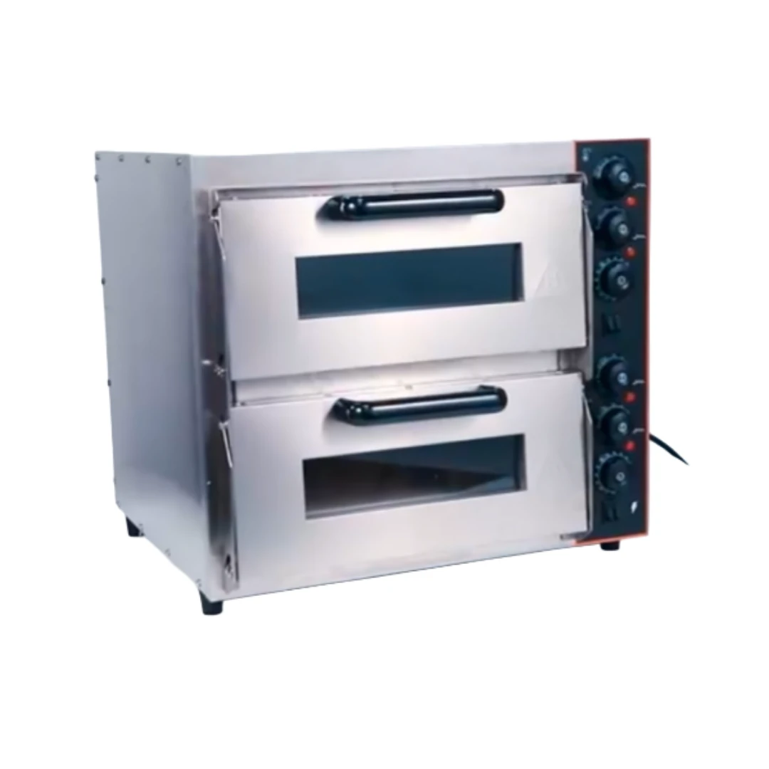 Electric Pizza Oven 2 Deck 2 Tray with 2 Stone - 2AMS (Stone Size: 20x20 inch.)