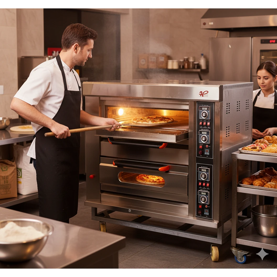 Gas Pizza Oven 2 Deck 4 Tray with 4 Stone - 2D4T (Stone Size: 26.5x18 inch.) — view 3