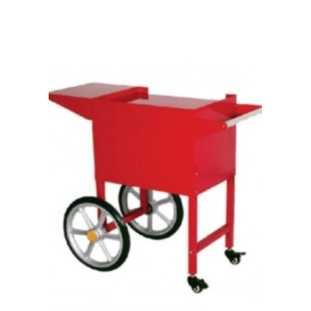 Electric Popcorn Machine with Cart Trolley & Toughened Glass - MS Red Body with Black Top — view 5