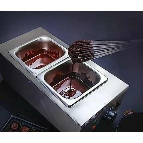Electric Choco/Cheese Melter - 2 Compartments (2 GN Pans of 1/6 150mm ~ 2.25L/Pan) — view 3