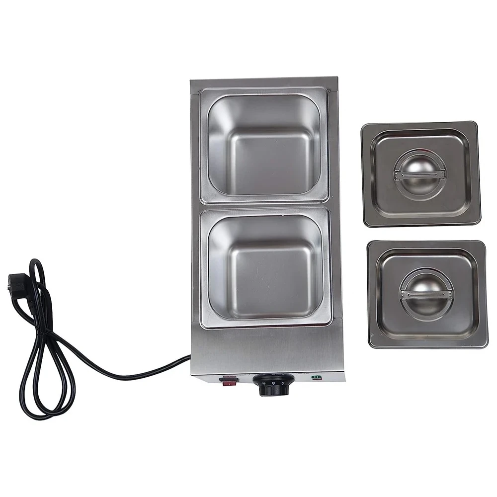 Electric Choco/Cheese Melter - 2 Compartments (2 GN Pans of 1/6 150mm ~ 2.25L/Pan) — view 6