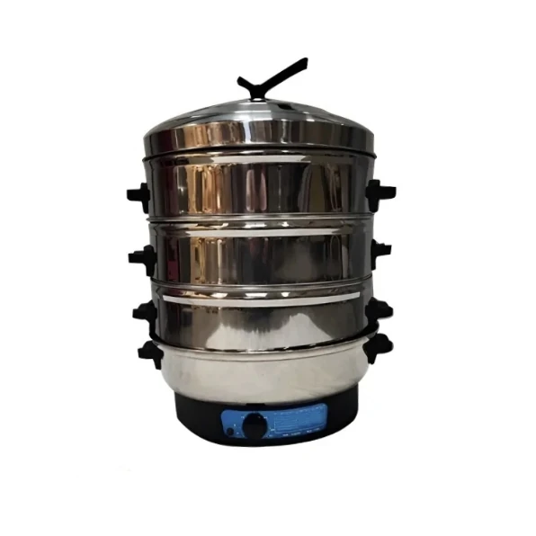SS 4 Layers Electric Corn/Momo/Rice Steamer — 47cm