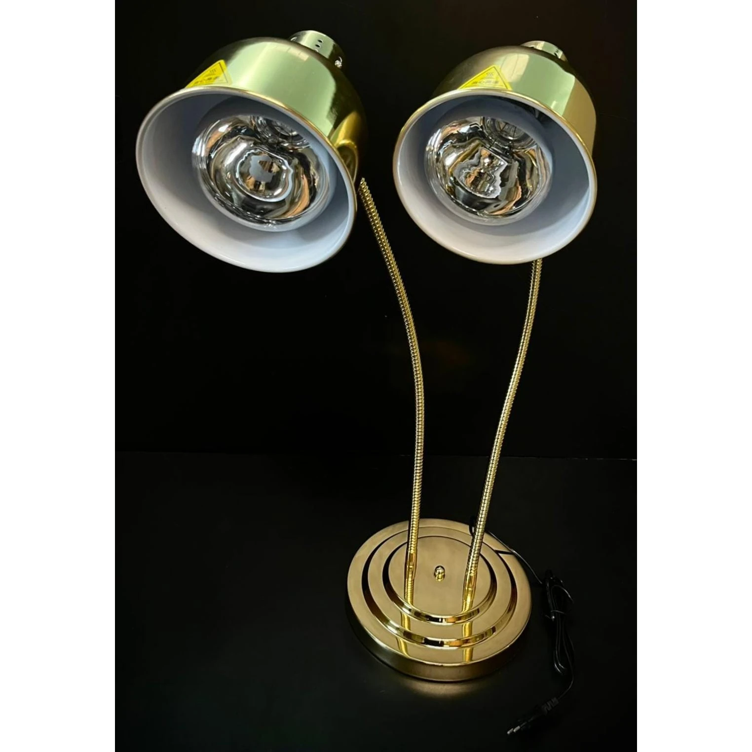 Electric Tiltable Double Head U-Shaped Food Lamp Warmer with Two Bulbs of 275W Each Standing Model — view 8