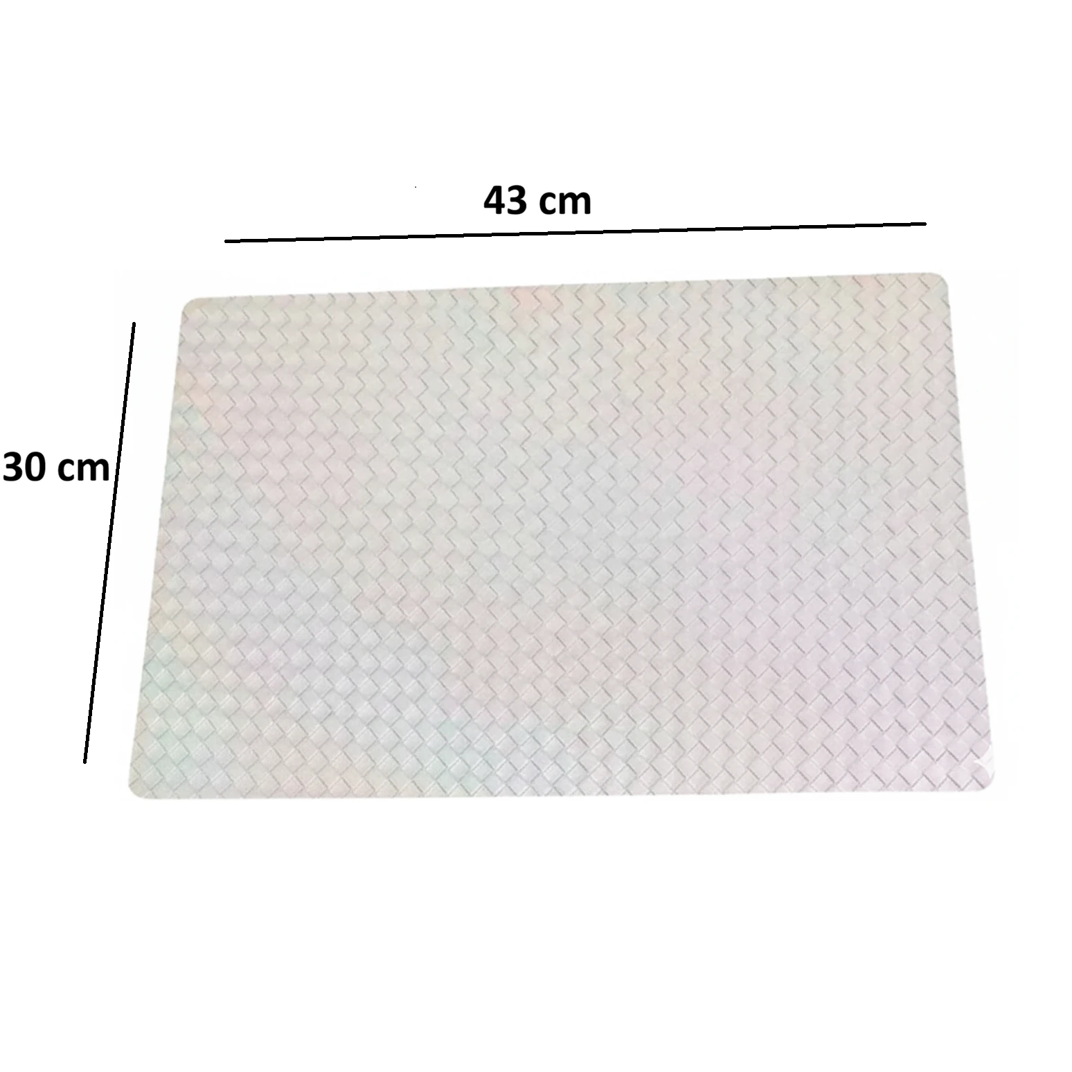 Premium Leather Type Table Mats with Grid Design — view 2