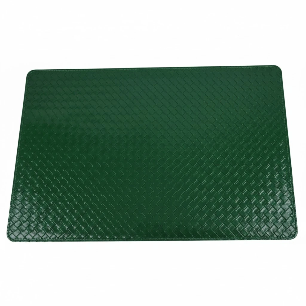 Premium Leather Type Table Mats with Grid Design