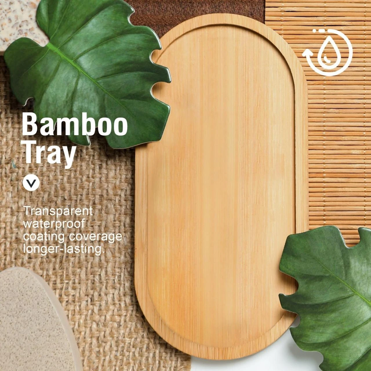 VAMA 2 in 1 Glass Soap & Lotion Dispenser with Bamboo Stand - 500ml/pc — view 5