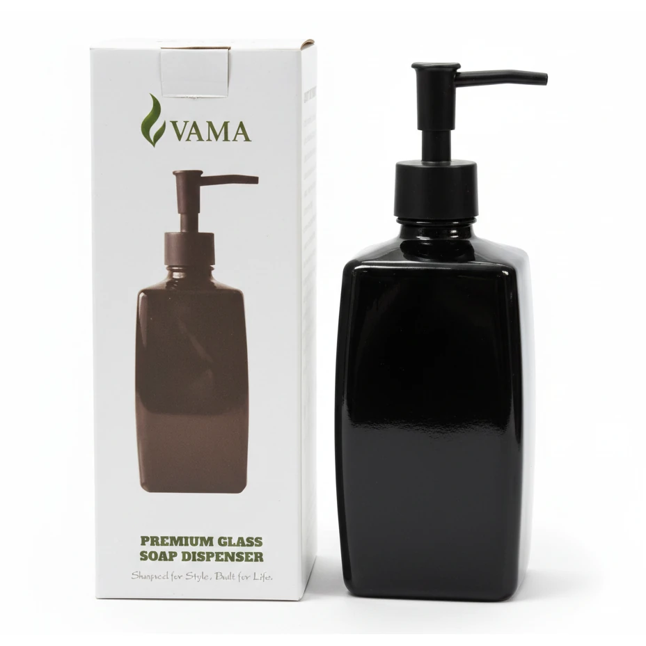 VAMA Glass Soap Dispenser - 480ml — view 4