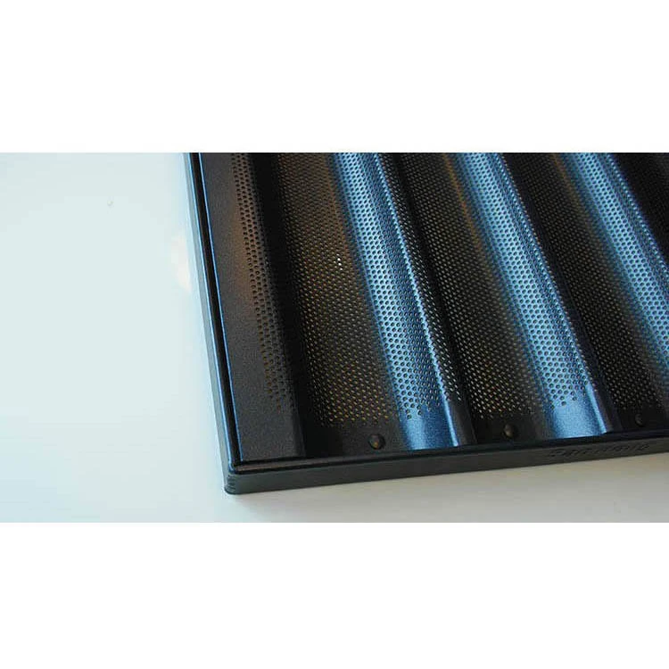 Teflon Coated Aluminium French Loaf Tray - Black — view 4